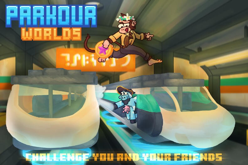 Parkour Worlds Poster (2024)